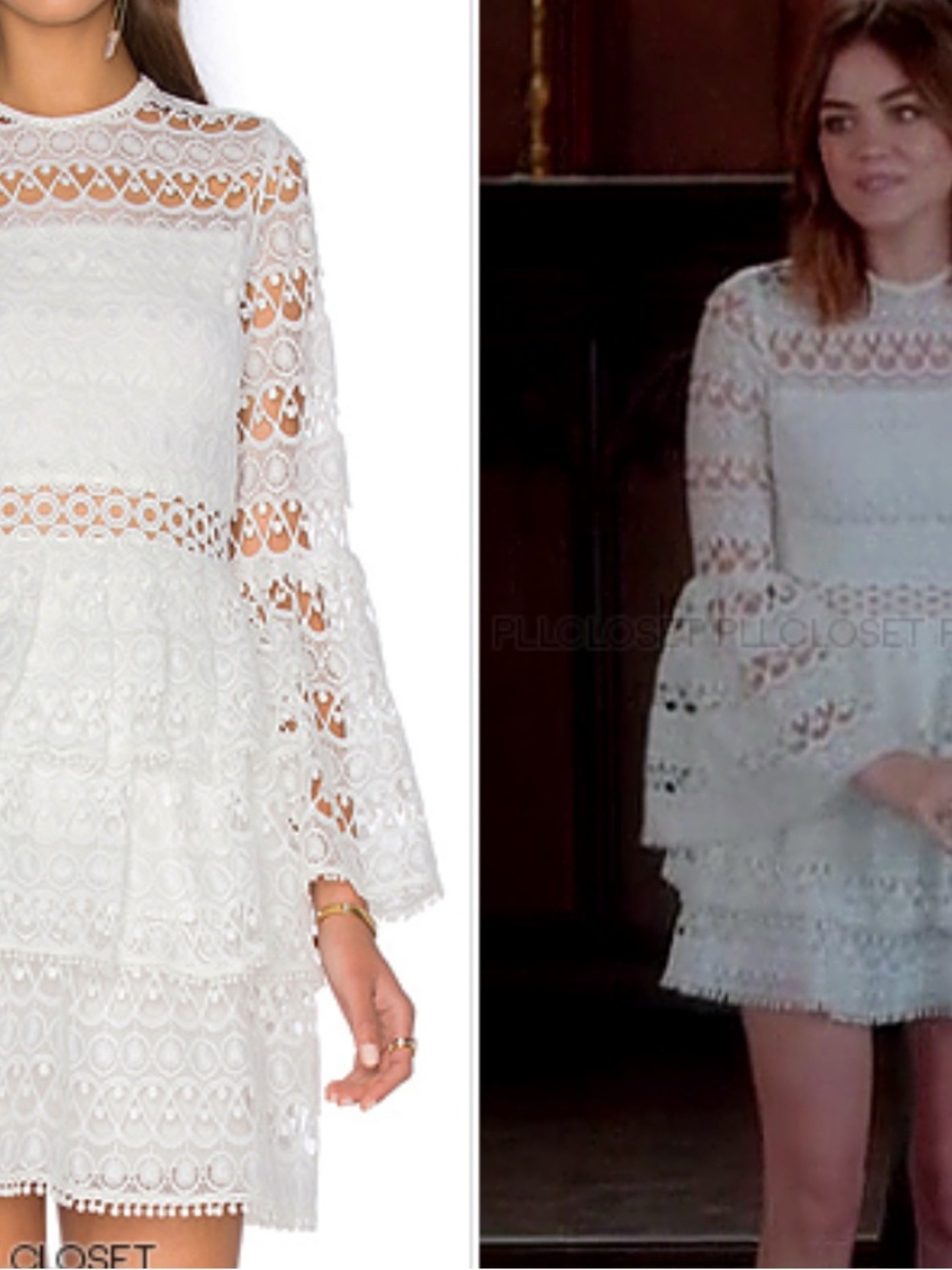 Alexis White Lace Mini Dress